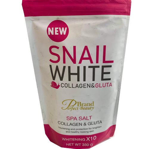 Snail White Collagen & Gluta Spa Salt White Scrub Soap - 350G - 10x Whitening Offer