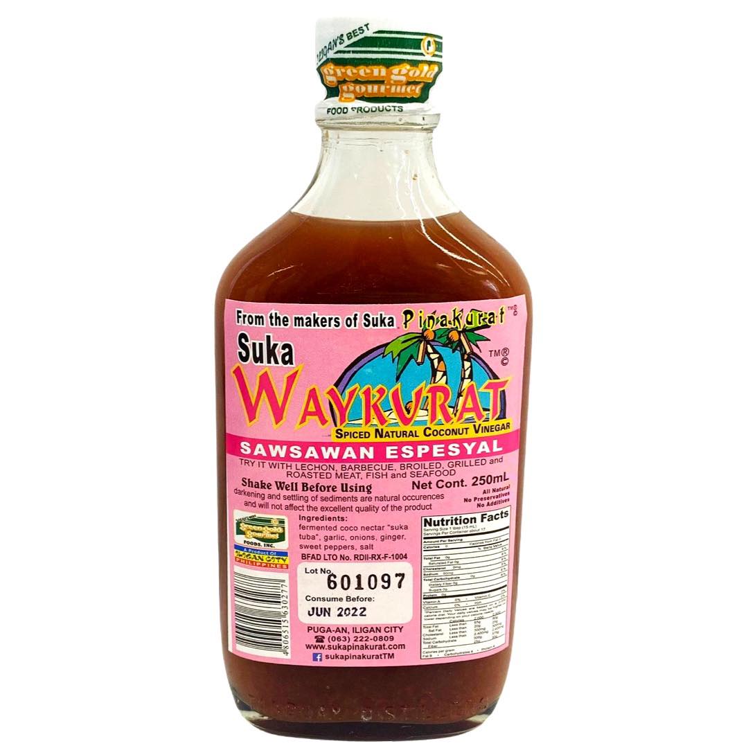 250 mL Suka Waykurat - Premium Spiced Natural Coconut Vinegar for Special Dishes