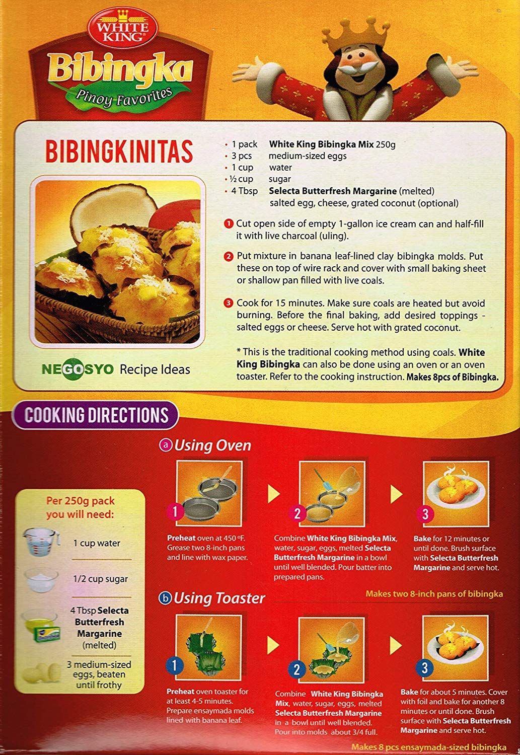White King 500g Bibingka Mix - Perfect for Filipino Christmas Breakfasts