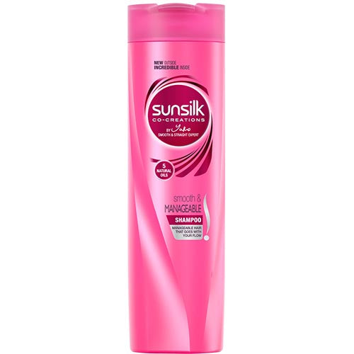 Sunsilk Co-Creations Pink Shampoo - 5 Flower Essentials for Smooth & Manageable Hair