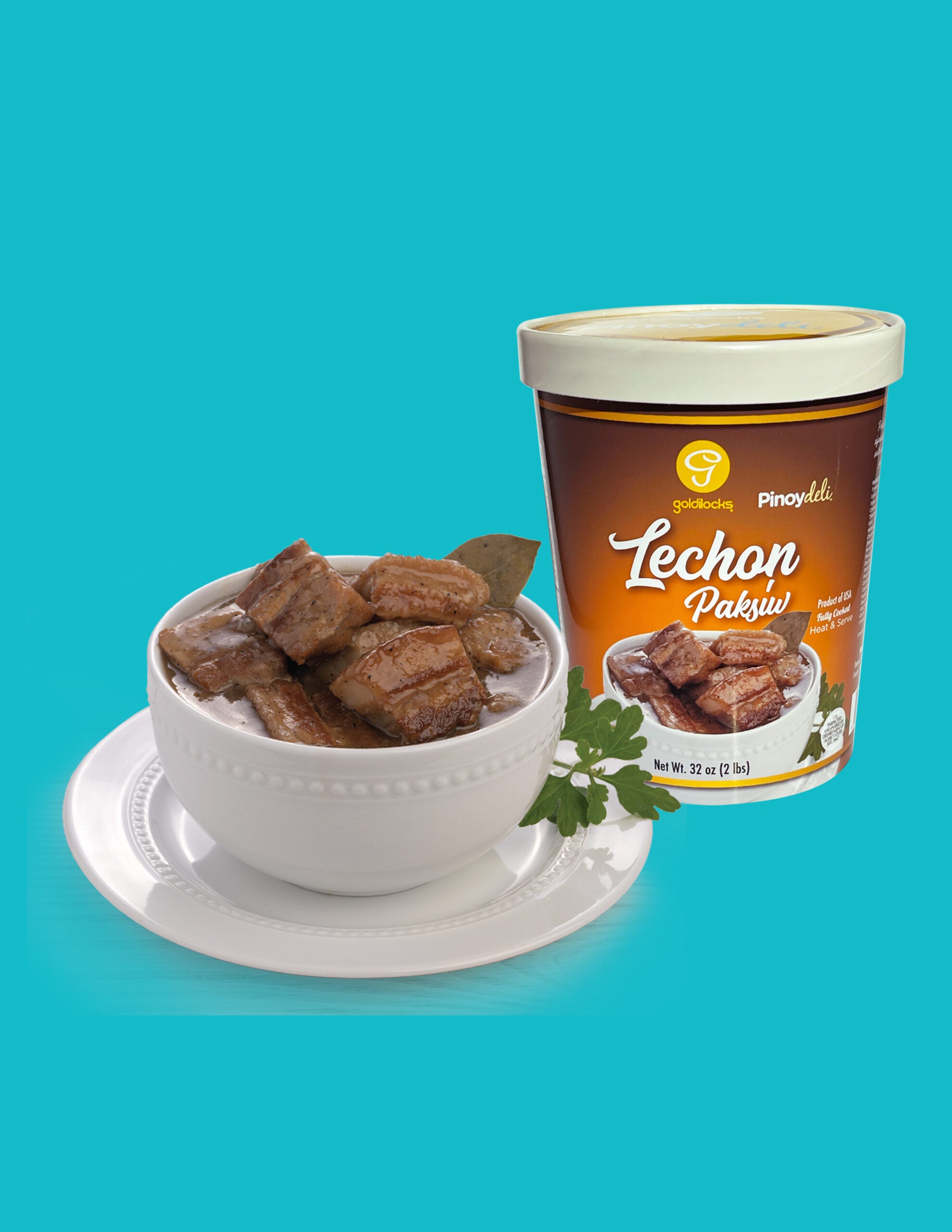 Delicious Goldilocks Fully Cooked 2 LBS Lechon Paksiw - Heat and Serve Meal