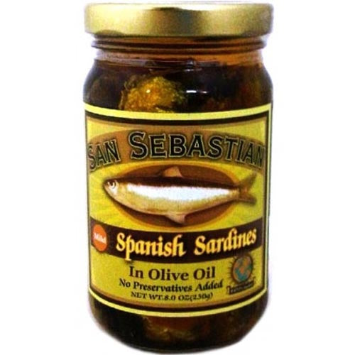 San Sebastian Mild Spanish Sardines Preserved in Olive Oil - 230 G