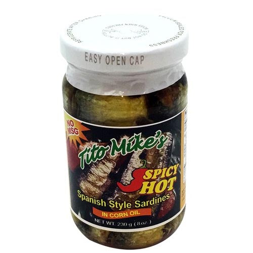 Tito Mike's Spicy Hot Spanish Style Sardines in 8-OZ Corn Oil
