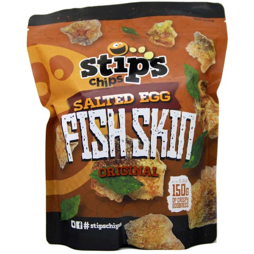 Stips Original Salted Egg - Flavored Fish Skin Chips