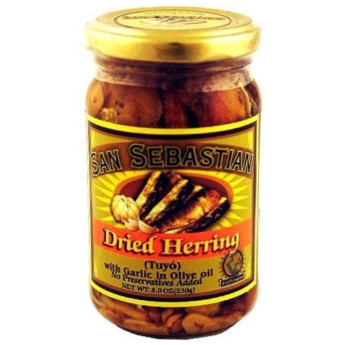 San Sebastian - 220G Hot and Spicy Dried Herring Tuyo with Garlic in Olive Oil