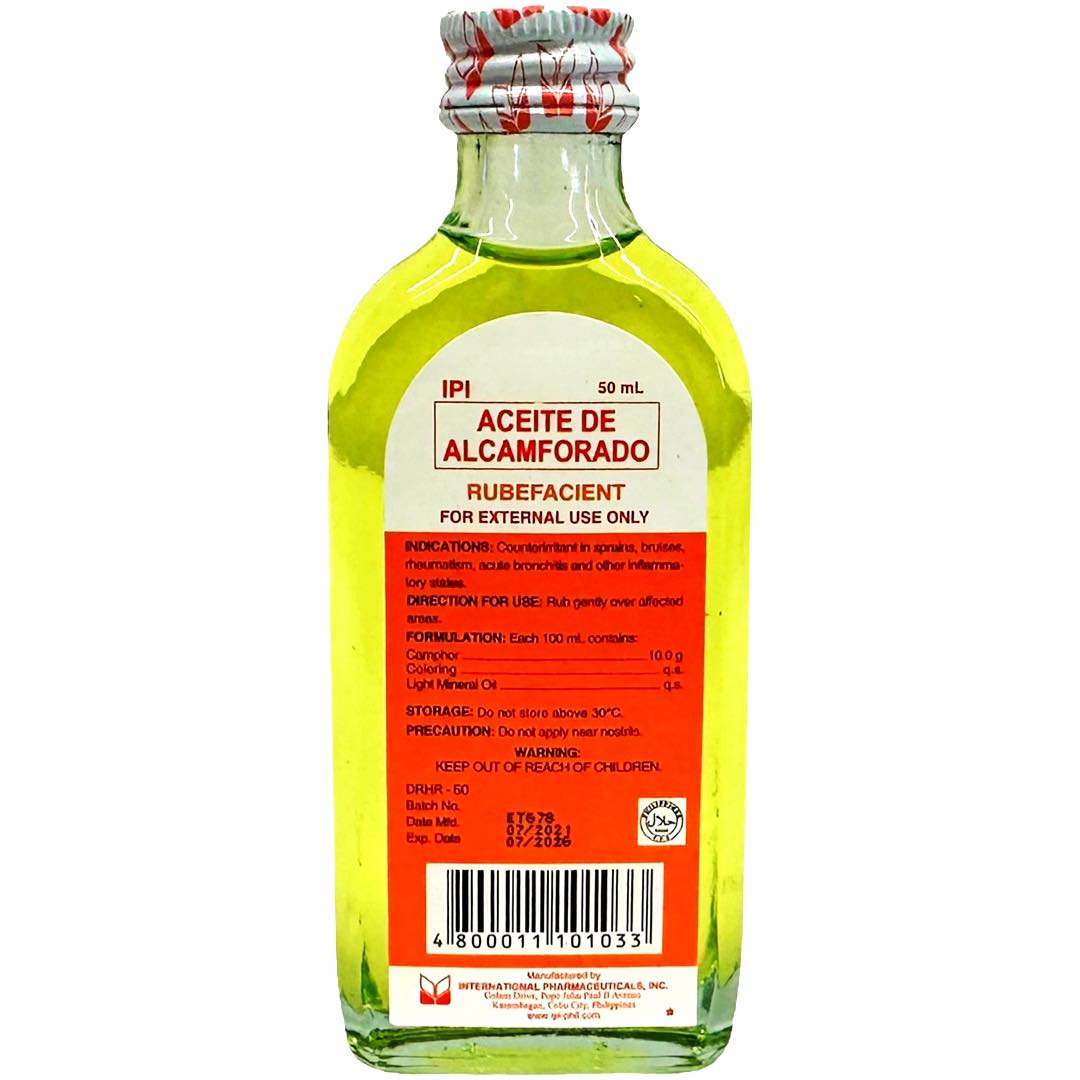 IPI - 50ml Camphorated Oil - Powerful Rubefacient for Aches