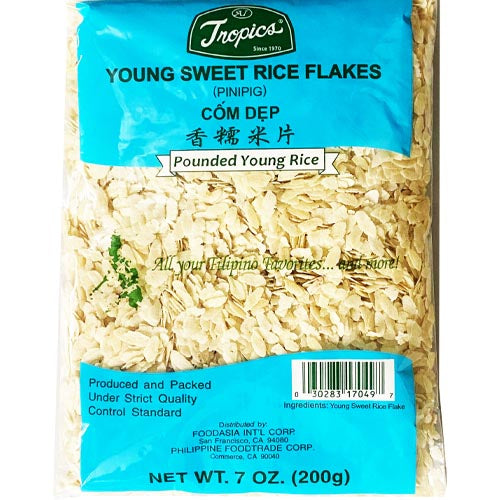 Tropics - 200G White Pounded Young Sweet Rice (Pinipig)