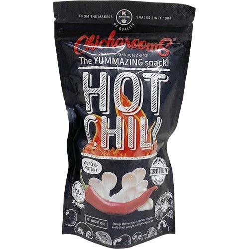 Chicharooms - Spicy Hot Chili Crispy Mushroom Chips - 100 G