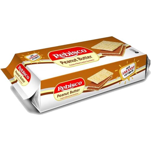 Rebisco Peanut Butter Cream Filled Cracker Sandwiches - 10 Pack (330 G)