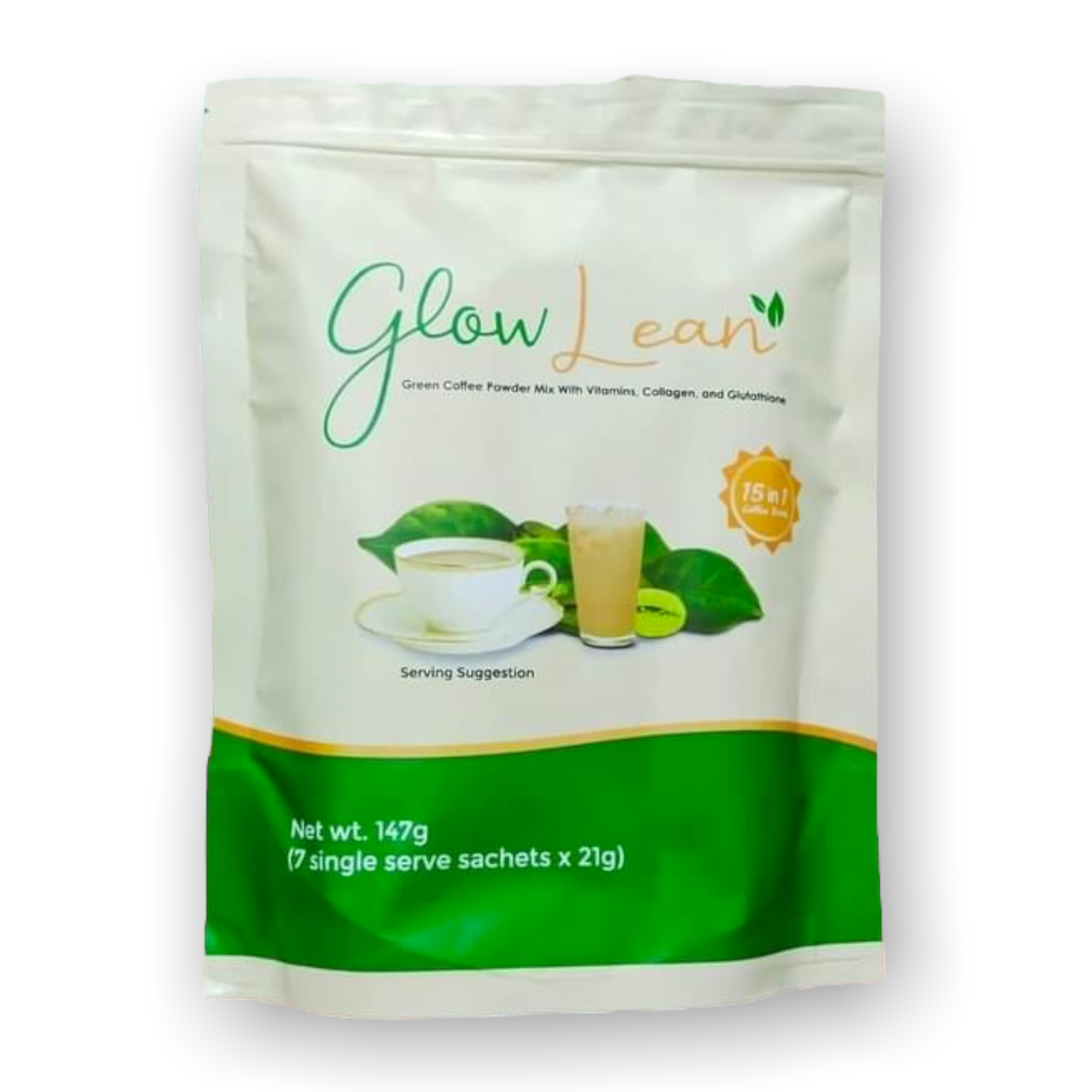 7-Pack of 21g Glow Lean All-Natural Coffee