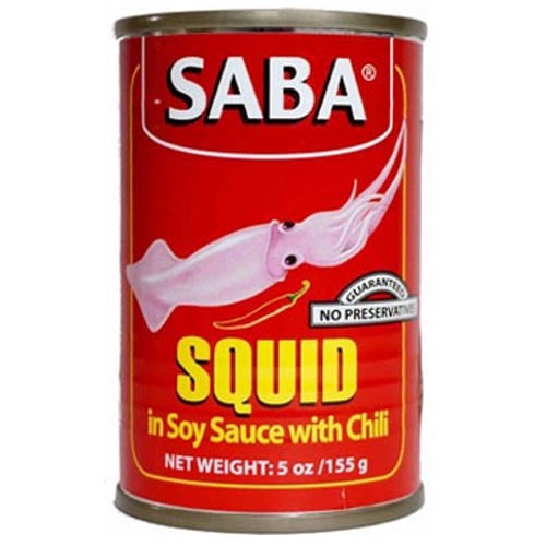 Saba Chili Soy Sauce Squid - A Tasty Filipino Delight