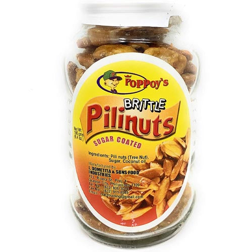 Poppoy's Sugar - Coated Brittle Pilinuts: A Healthy 180 G Snack Delight