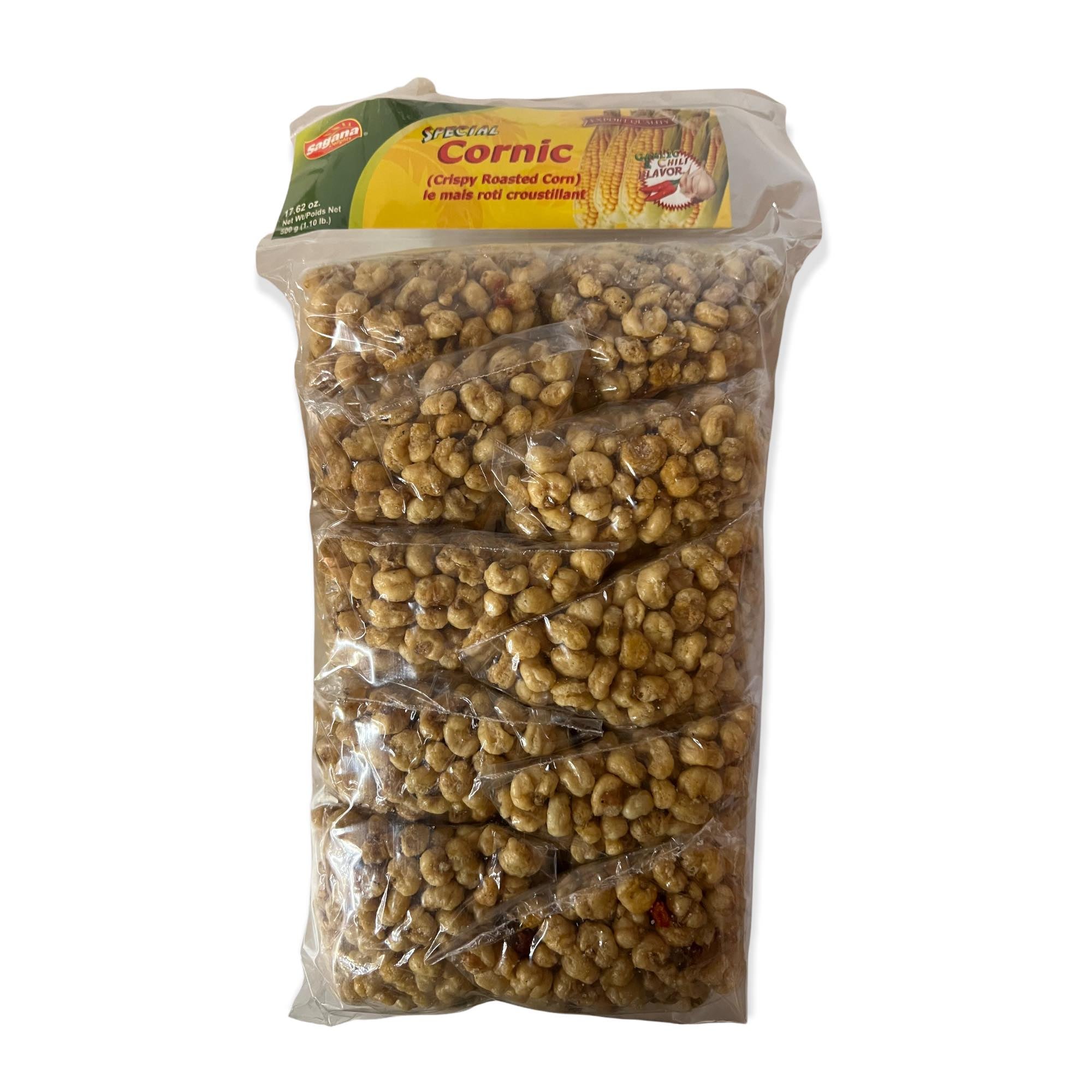 Sagana - Crunchy Roasted Special Cornic with Garlic and Chili Flavor - 500 G