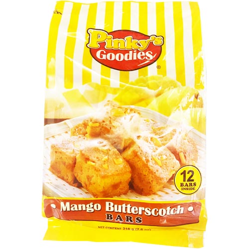 Hot Sale! Pinky's Delicious Mango Butterscotch Bars - 12 Pieces, 7.60 OZ