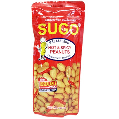 Sugo's 100G Greaseless Spicy Peanuts - A Healthy Snack!