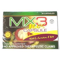 Get 30 Capsules of MX3 Plus Mangosteen Capsules with L-Carnitine - Great Deal!