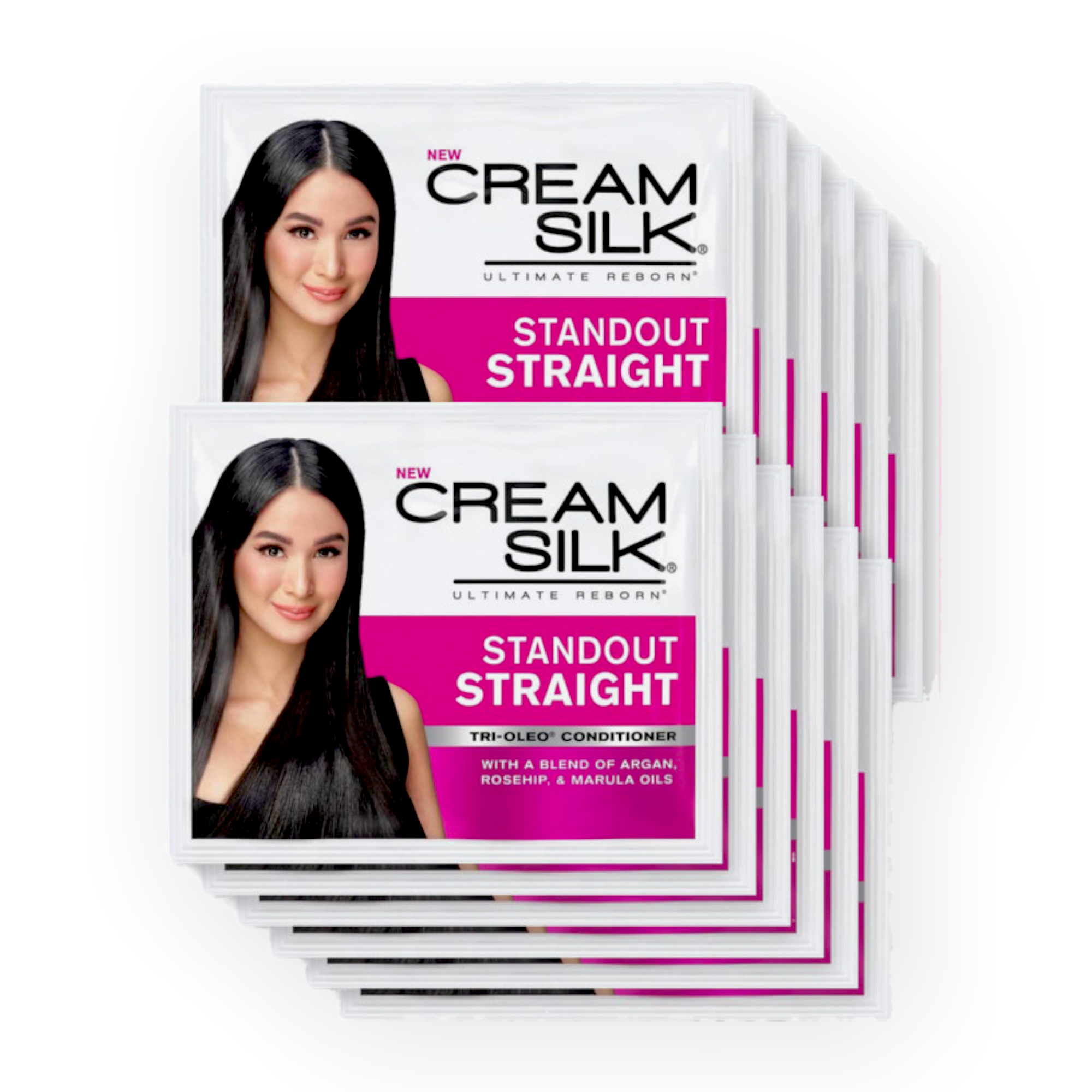 Cream Silk Standout Straight Conditioner - 12 Pink Sachets, 11 ML Each