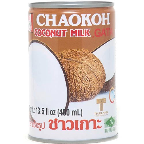 Chaokoh Thai Coconut Milk - 13.5 OZ - Ideal for Hot Dishes, Fresh Taste