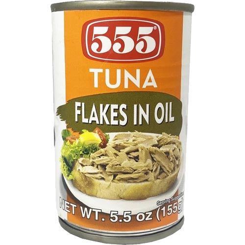 Hot Sale! 555 155G Tuna Flakes in Oil - A Favorite Filipino Canned Seafood