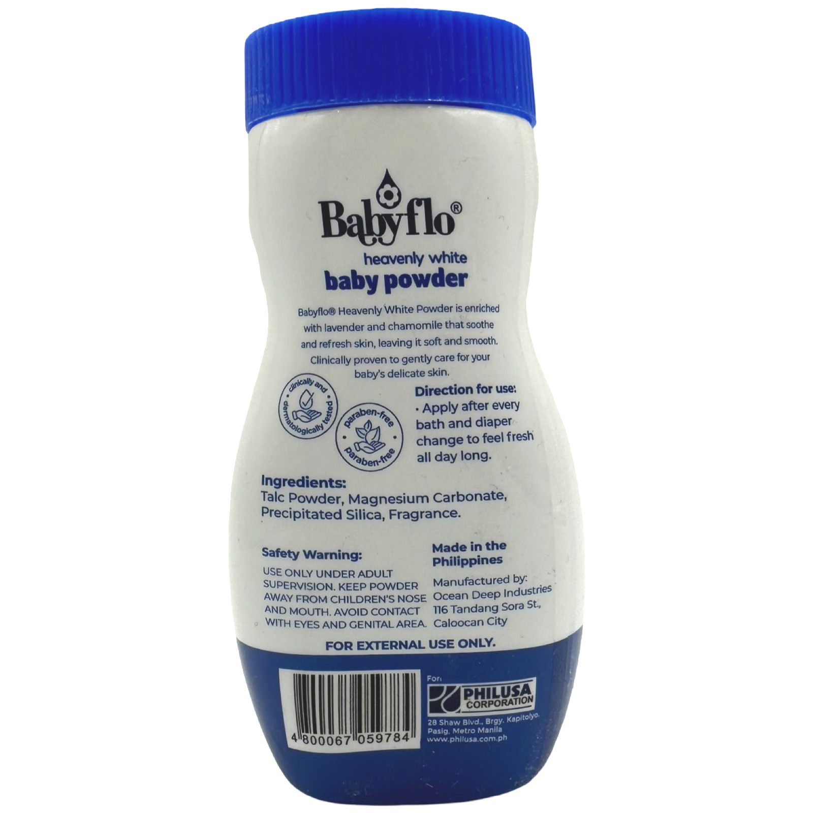 Babyflo Baby Powder - Heavenly White (BLUE) 100G - Try Now!