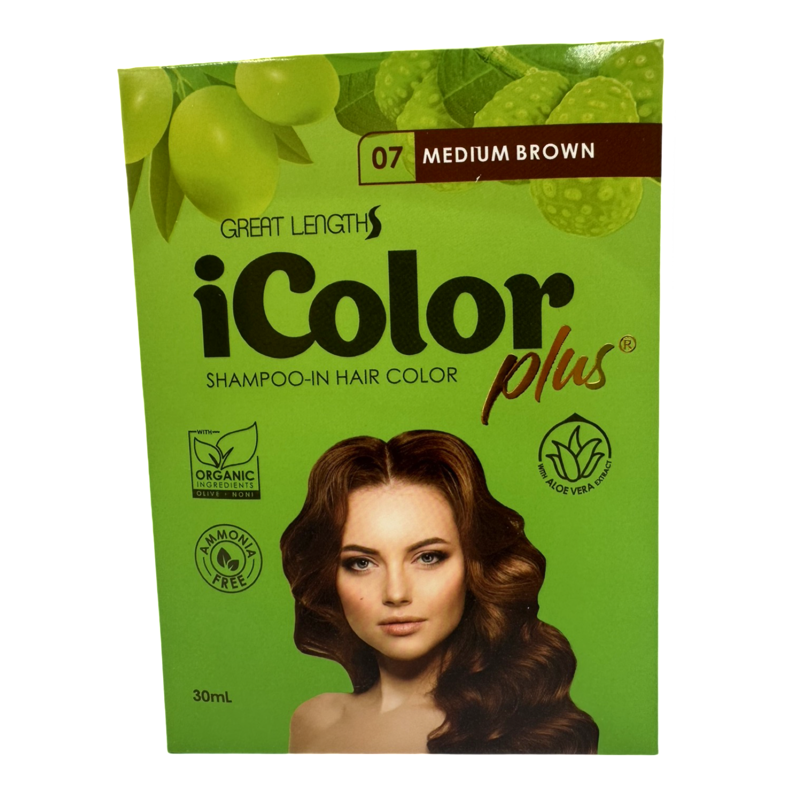 iColor Plus Hair Color Shampoo - Medium Brown 30 ML - Get Bold Results!