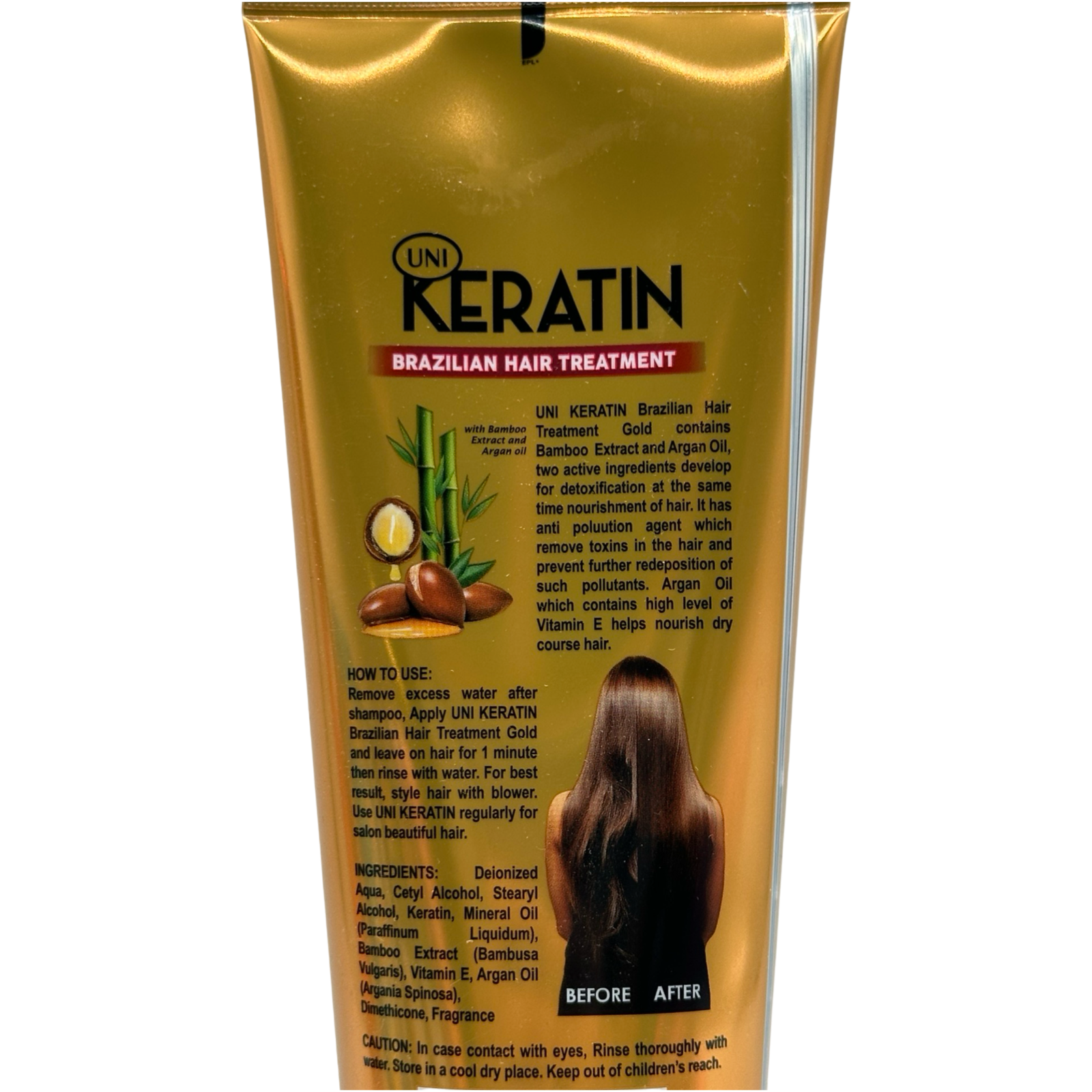 Exclusive Gold UNI Keratin Brazilian Hair Treatment - 200 G for Complete Detox and Nourishment