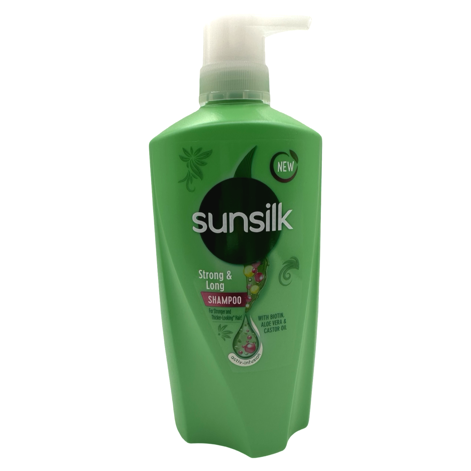 Sunsilk Co-Creations Shampoo - Biotin & Aloe Vera for Strong, Long Green-Hued Hair