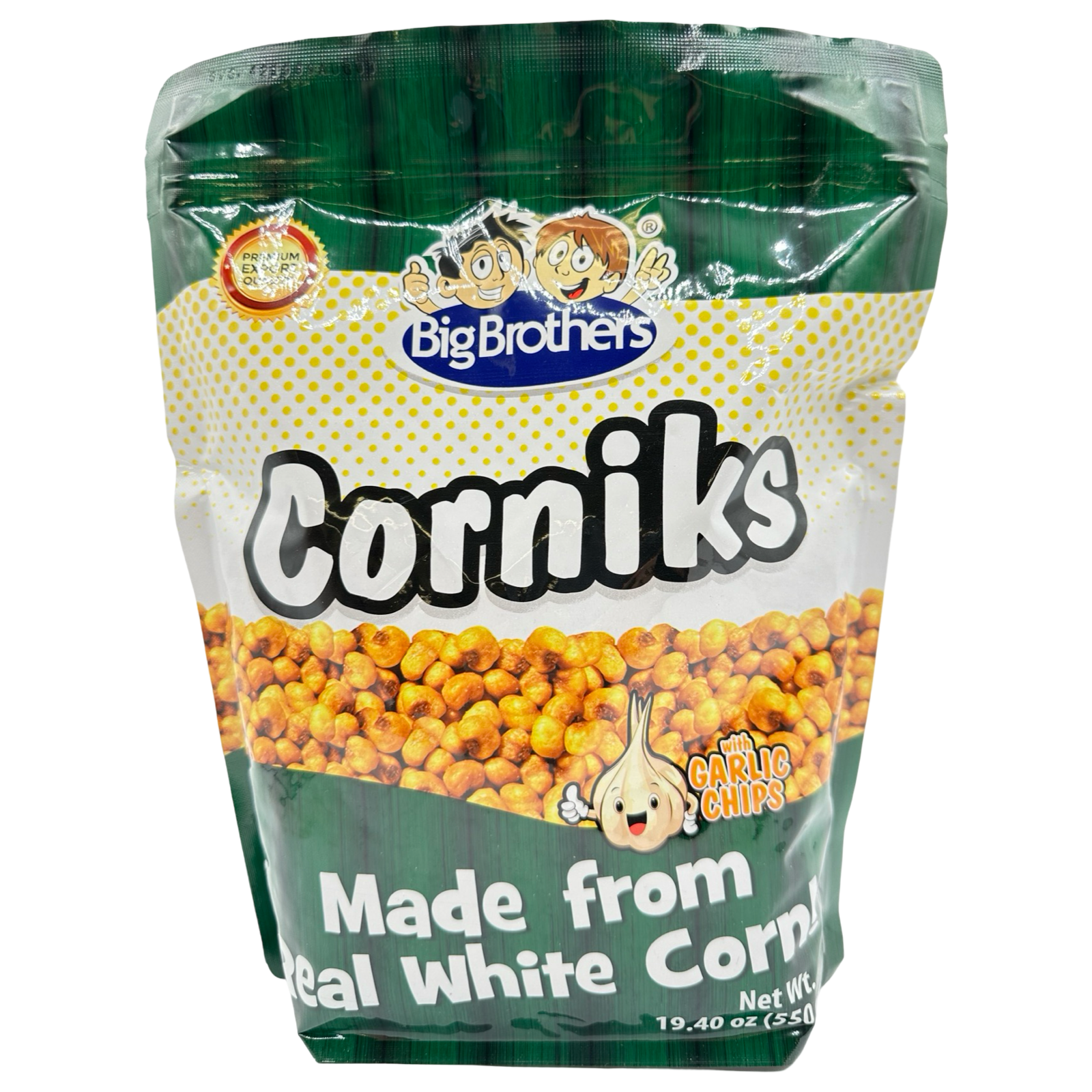 Big Brothers Corniks: Real White Corn with Garlic Chips - 550 G Special Offer