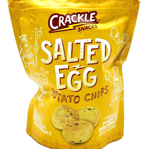 Crackle Salted Egg Flavored Crunchy Potato Chips - 70 G