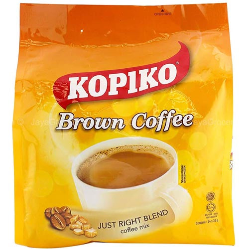 Kopiko 3-in-1 Instant Brown Coffee Mix - 10 Sachets, 30 G