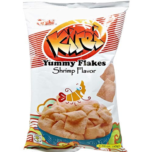 Oishi Kirei Yummy Flakes - Tasty Shrimp Flavor Snack