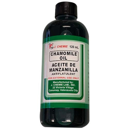 J Chemie 120 ML Chamomile Oil - External Use Only Antiflatulent