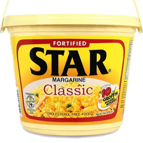 Special Offer! Classic Regular Star Margarine - 1 KG Tub for Cholesterol - Free Spreading