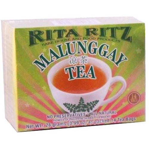 Rita Ritz Herbal Malungay Tea - Pack of 14 Tea Bags (26 G) - Perfect for Health Enthusiasts