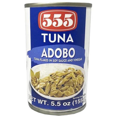 555 Tuna Adobo: 155G Tuna Flakes in Soy Sauce and Vinegar - Great Deal