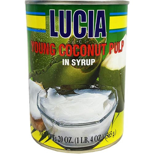 Hot Sale! Lucia 20 OZ Young Coconut Pulp Packed in Delicious Syrup