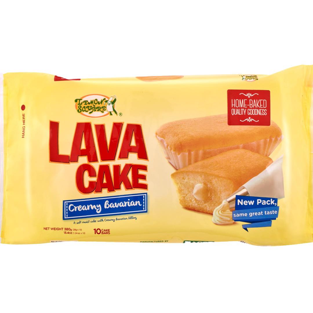 Special Offer! 10-Pack 380G Creamy Bavarian Lemon Square Lava Cakes