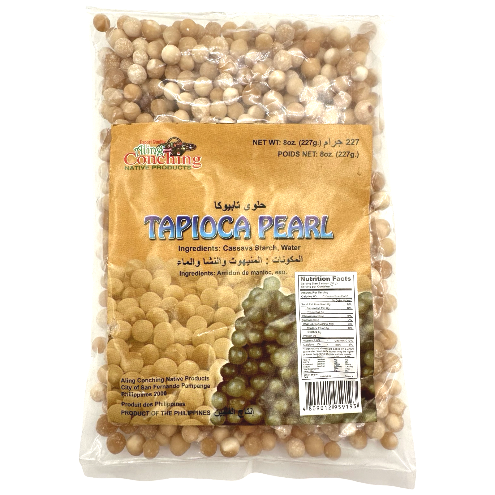Big Size 8 OZ Aling Conching White Tapioca Pearls - Great Value!