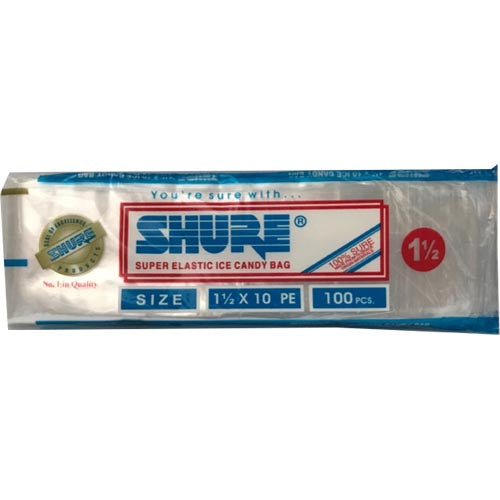 Shure Super Elastic Ice Candy Bags - 100 Pcs, 1-1/2 X 10 Size, 60 G - Great Deal!