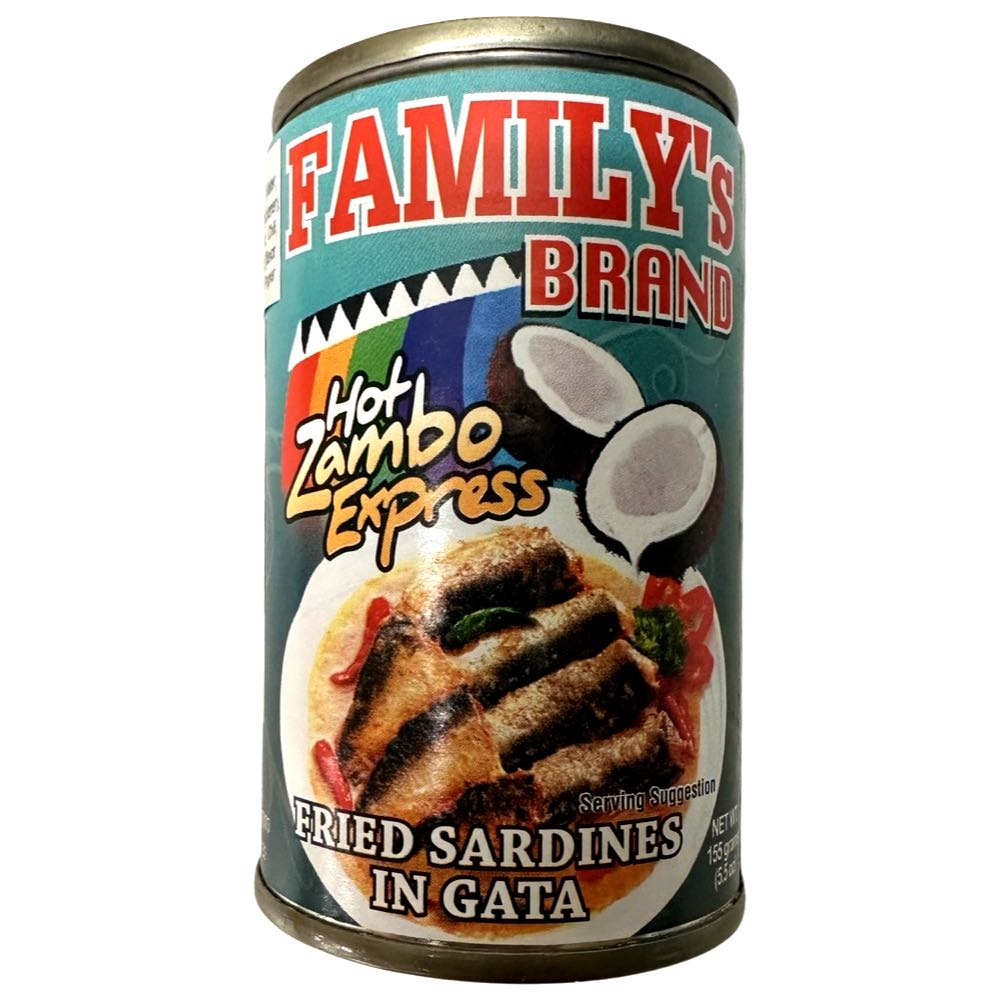 Special Offer! Family Brand's Fried Sardines in Gata - Hot Zambo Express Style