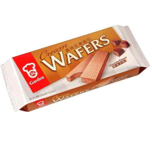 Delicious Garden Chocolate Flavour Cream Wafers - 4 Single Pack, 200 G