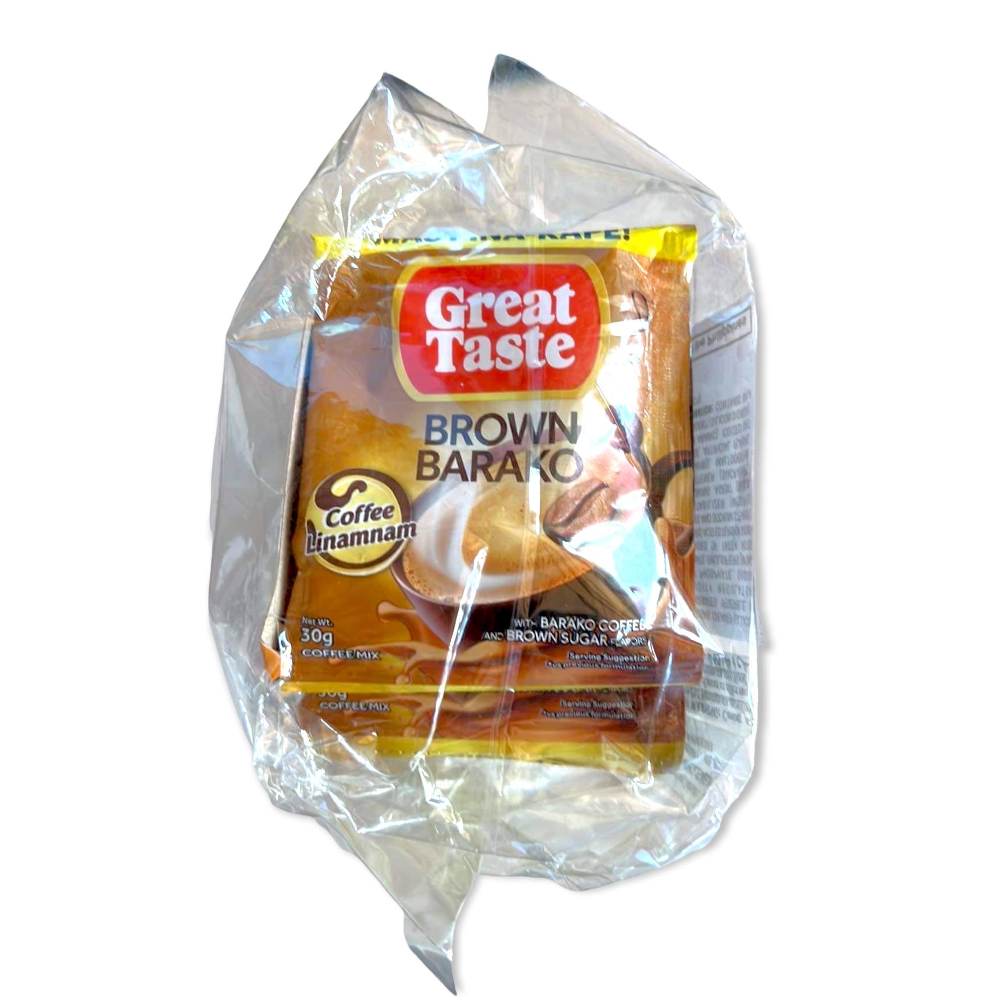Great Taste Brown Barako Coffee Mix - 10 Sachets (300G) - Limited Offer