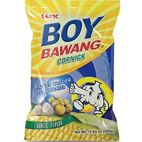 Boy Bawang Crunchy Garlic - Flavored Cornick for Finger Food Lovers