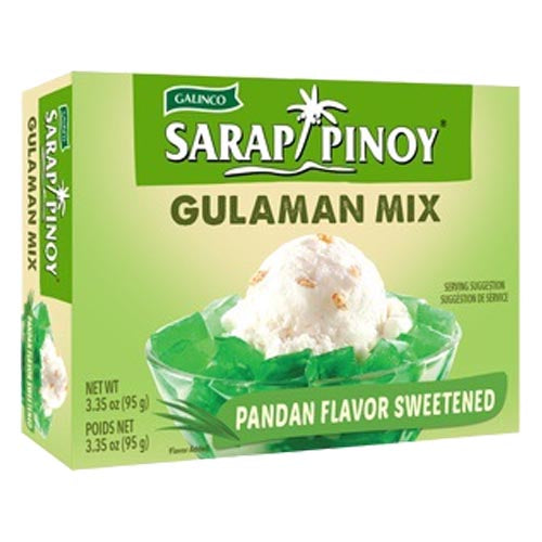 Galinco Sweetened Pandan Gulaman Mix - 95 G: Delicious Filipino Dessert Essential
