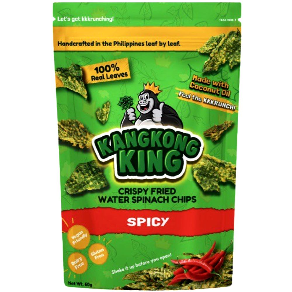 Hot Deal! KangKong King Spicy Crispy Fried Water Spinach Chips - 60 G