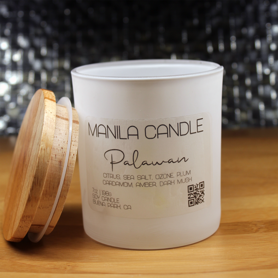 7 OZ Manila and Palawan Scented Soy Candle for Enhanced Aroma