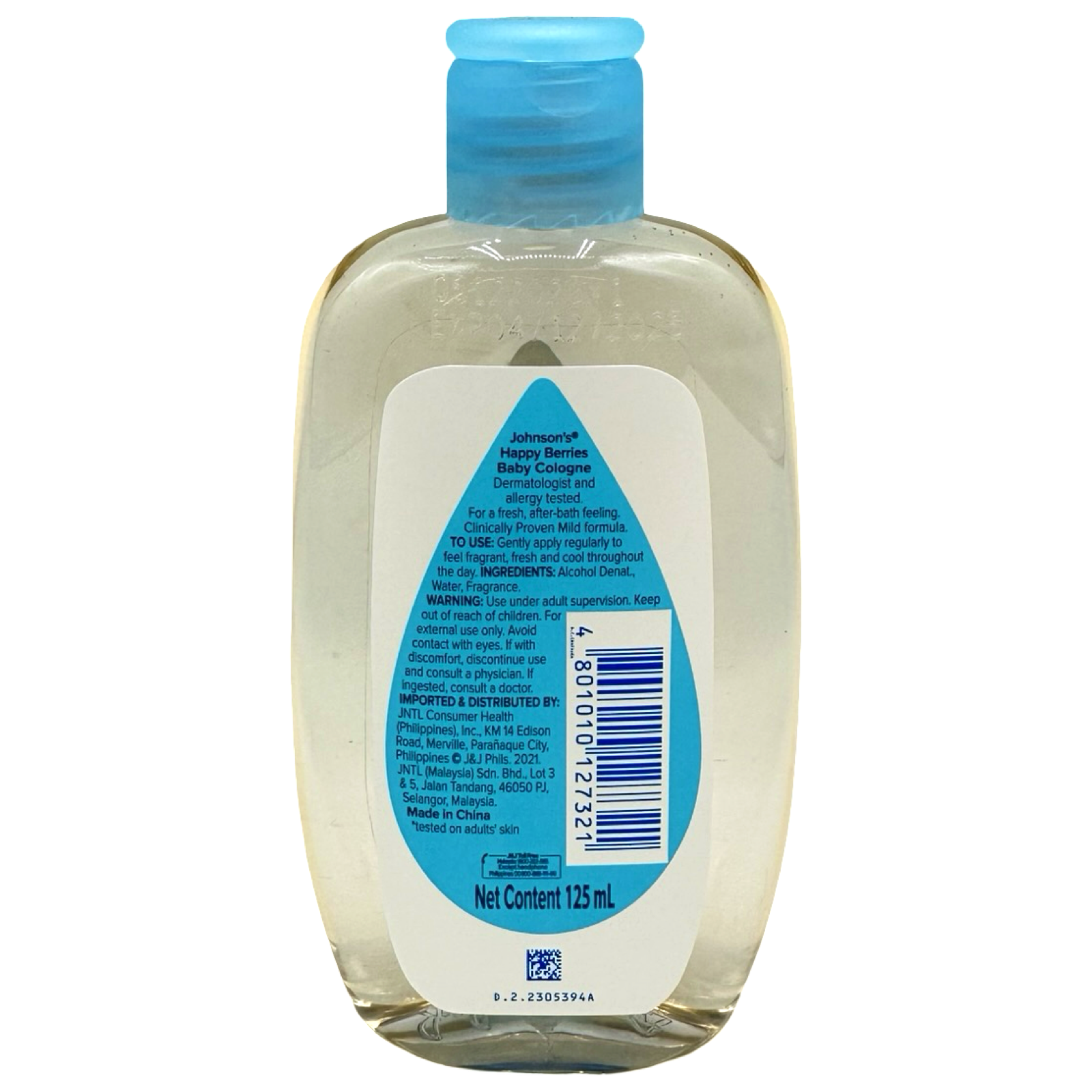 Johnson's Happy Berries Gentle Baby Cologne - 125 ML for All - Day Freshness