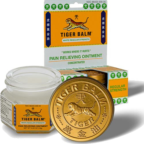 Concentrated White Tiger Balm - Regular Strength Pain Relieving Ointment, 0.63 OZ