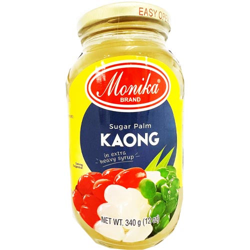 Monika Brand White Sugar Palm Kaong in Heavy Syrup - Delicious Filipino Treat
