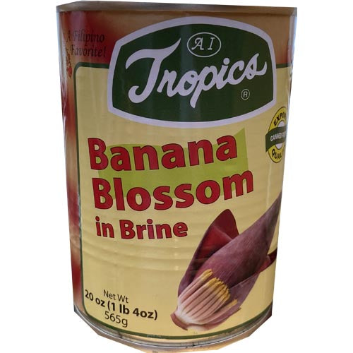 Tropics 20 OZ Canned Brined Banana Blossom - A Novelty from the Philippines